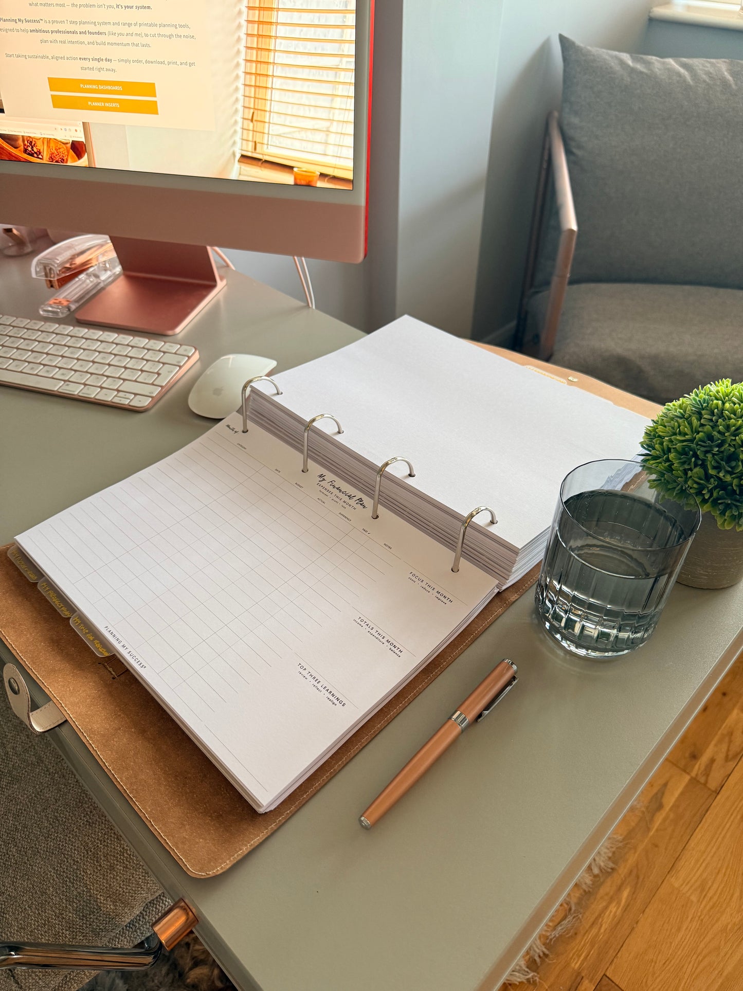 My Financial Plan | Printable Income & Expenses Tracker | Planning My Success™