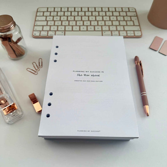 PRINTABLE Planning my Success - Undated Inserts Pack (Day on One Page)