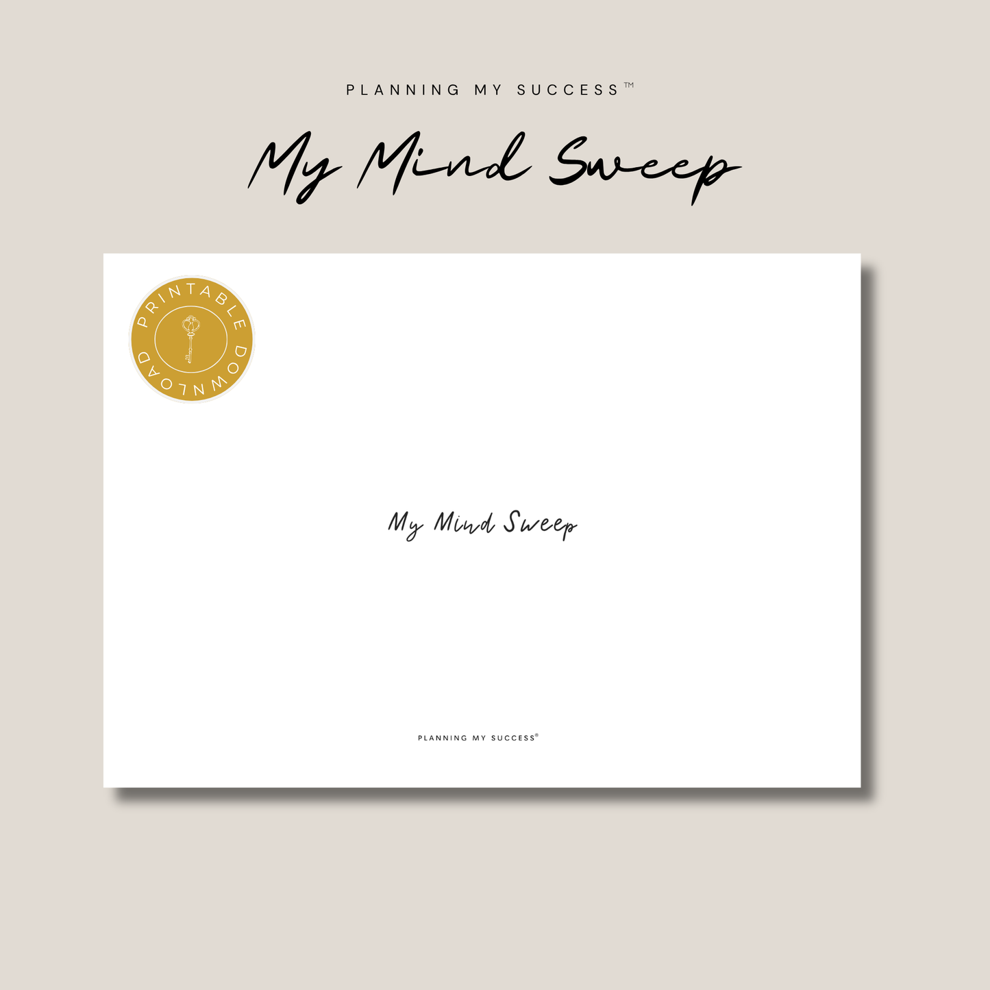 Planning My Success™ System | Complete Printable Planning Bundle | From Overwhelmed to On Track