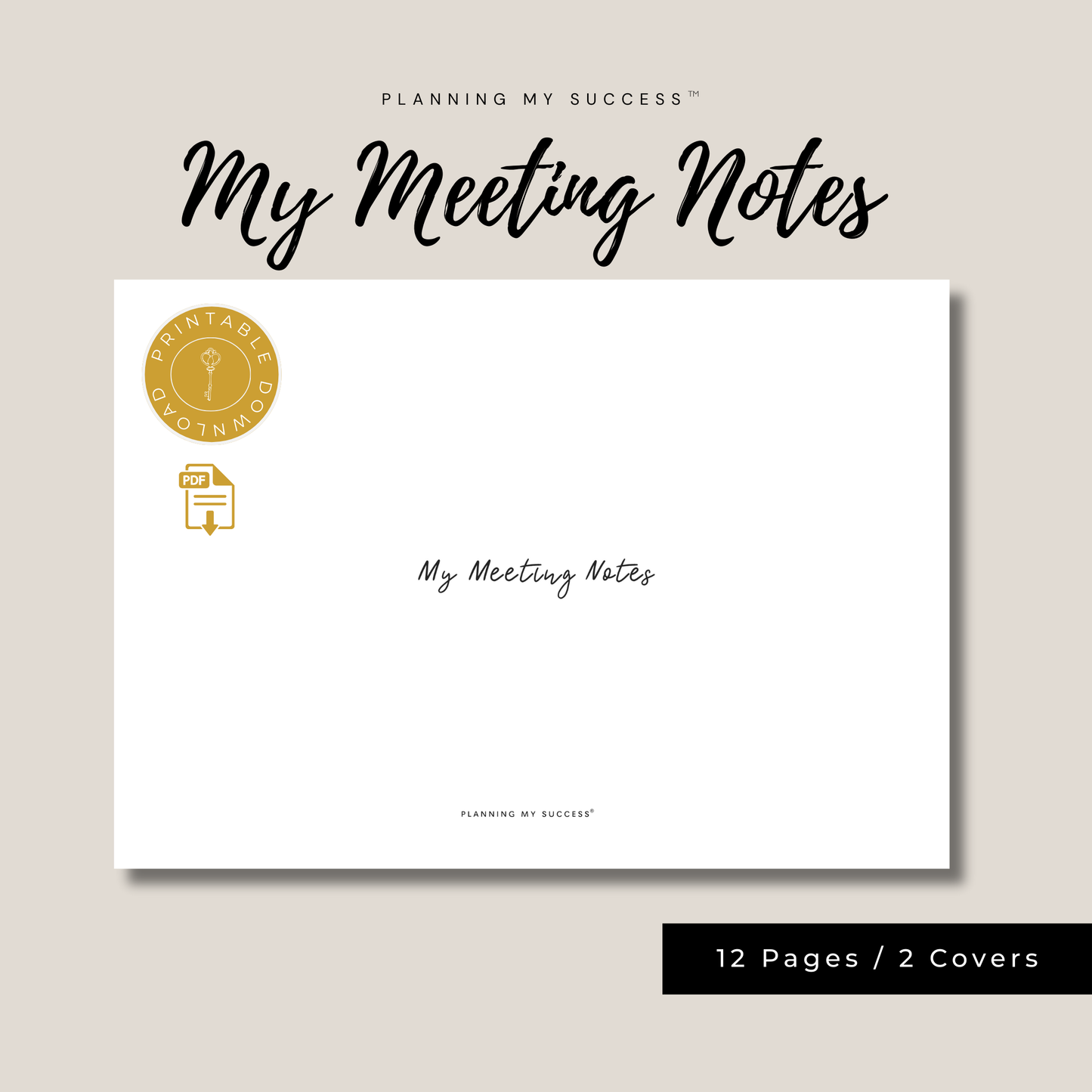 The Complete Planning My Success System™ – Your All-In-One Planning, Productivity & Performance Dashboard Set