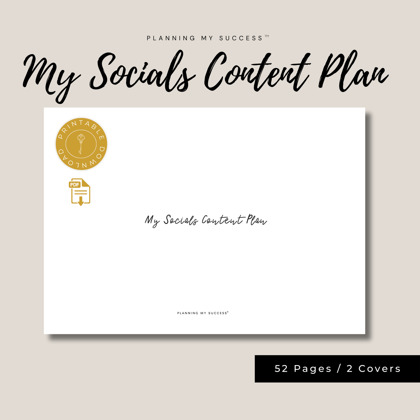 The Complete Planning My Success System™ – Your All-In-One Planning, Productivity & Performance Dashboard Set