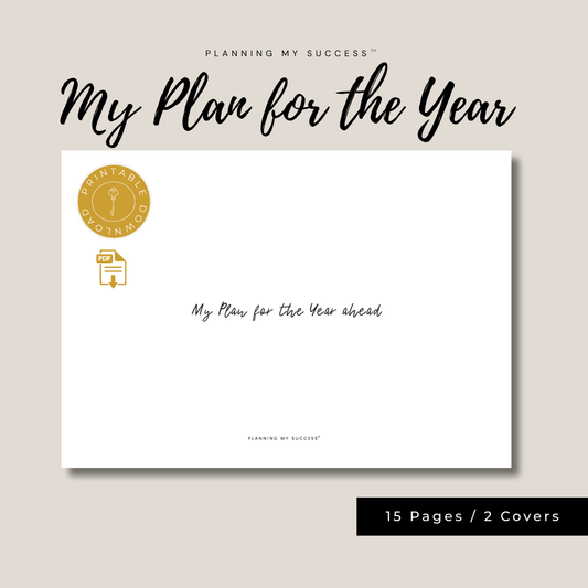 Planning My Success in the Year Ahead™ – Your Yearly Roadmap Planning Tool