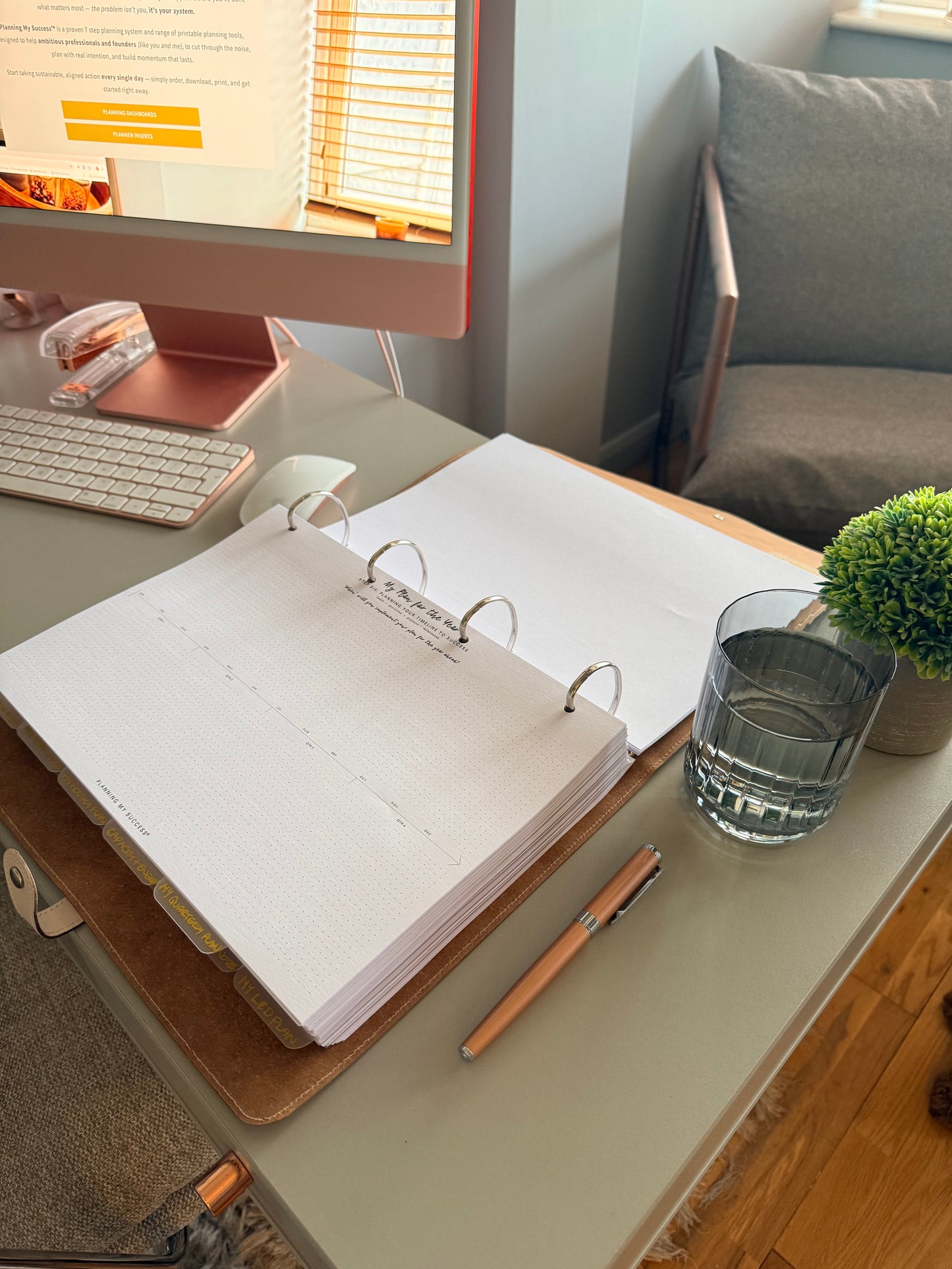 My Plan for the Year | Printable Yearly Roadmap Planning Dashboard | Planning My Success™