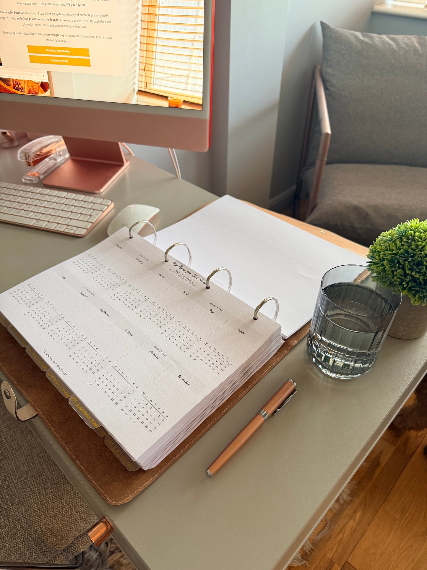 My Plan for the Year | Printable Yearly Roadmap Planning Dashboard | Planning My Success™