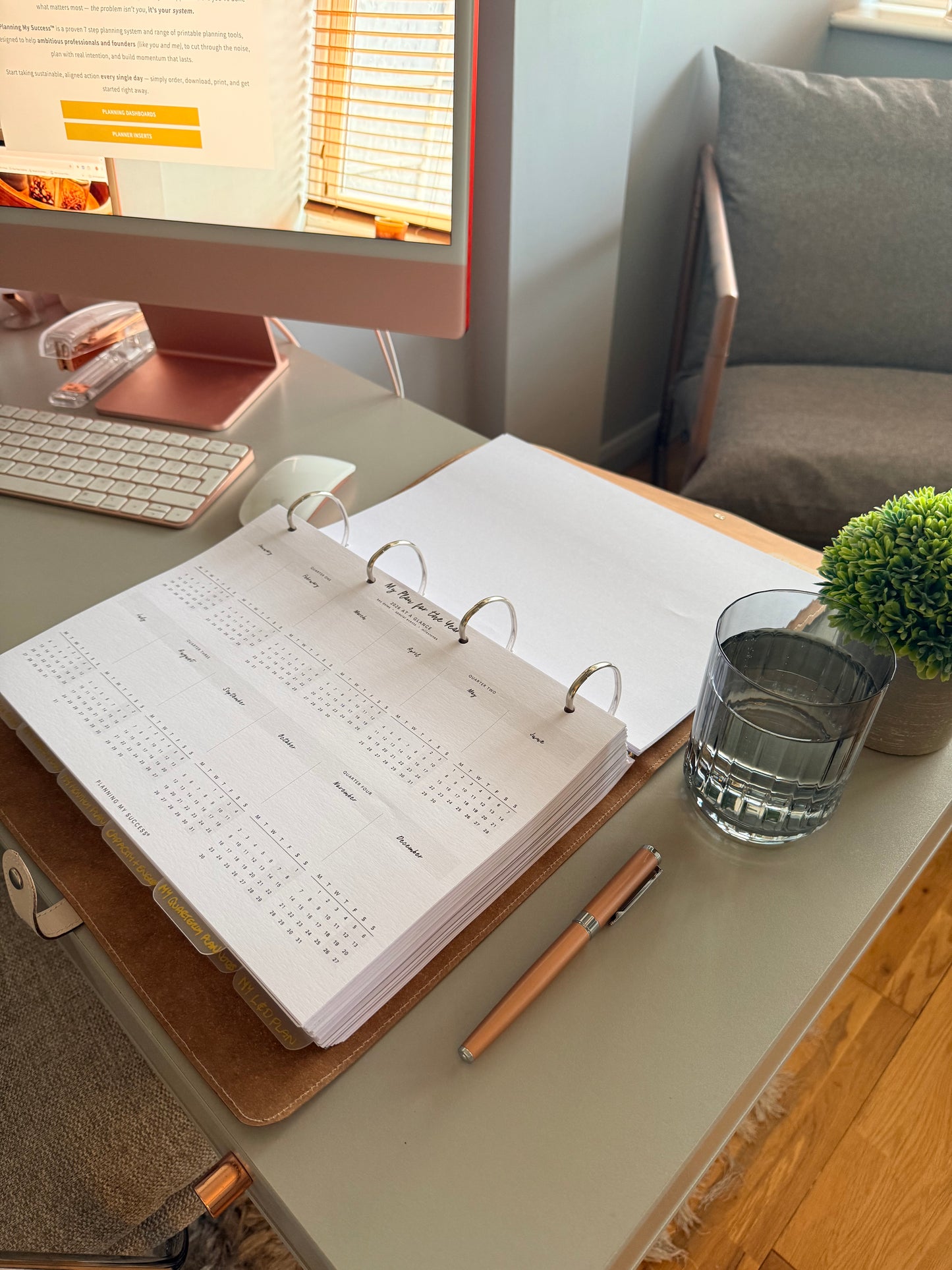My Plan for the Year | Printable Yearly Roadmap Planning Dashboard | Planning My Success™