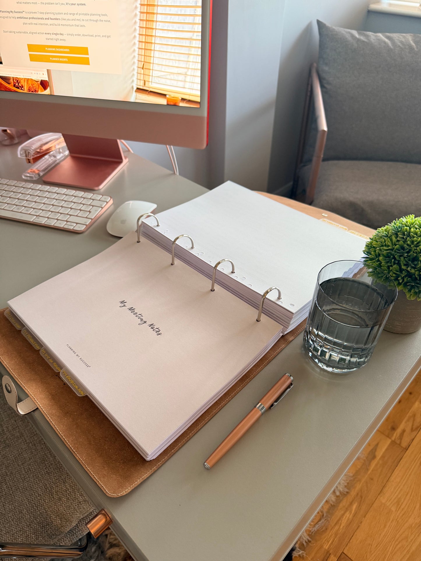 My Meeting Notes | Printable Meeting Planner Dashboard | Planning My Success™