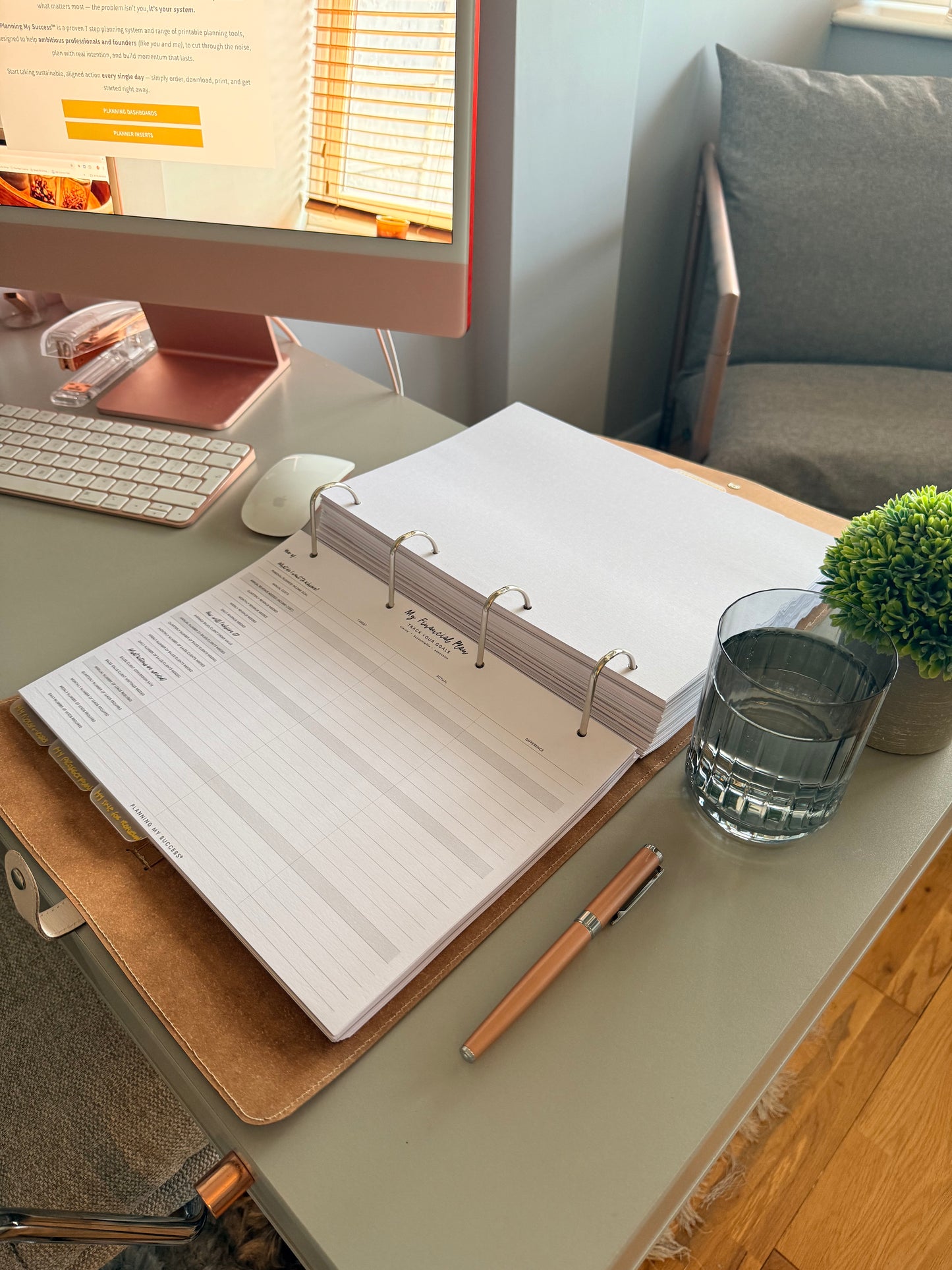 My Financial Plan | Printable Income & Expenses Tracker | Planning My Success™