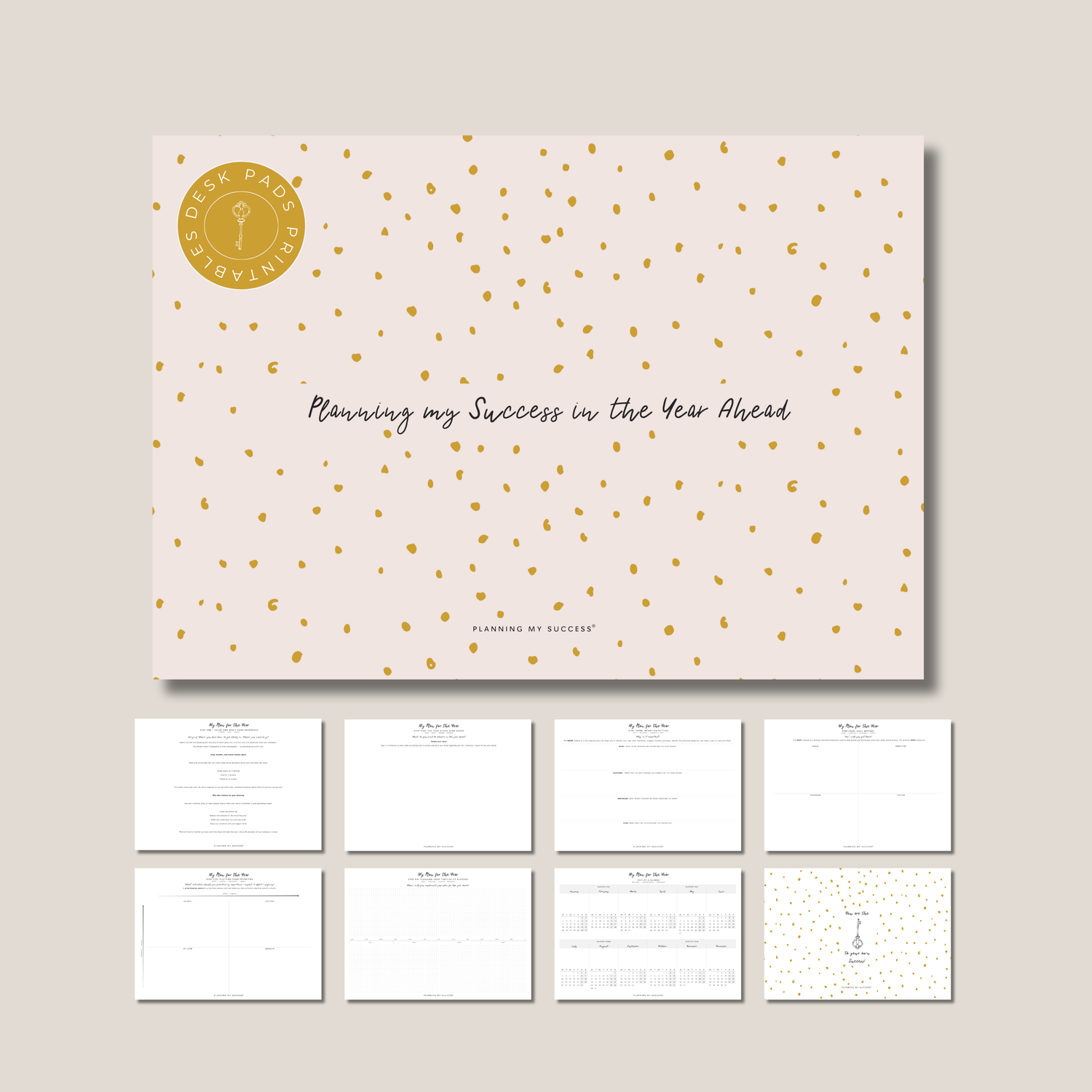 PRINTABLE YEARLY ROADMAP PLANNING  TEMPLATE