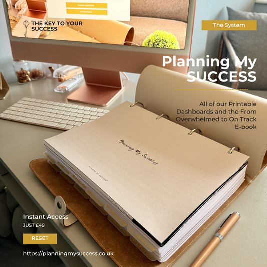 Planning My Success™ System | Complete Printable Planning Bundle | From Overwhelmed to On Track