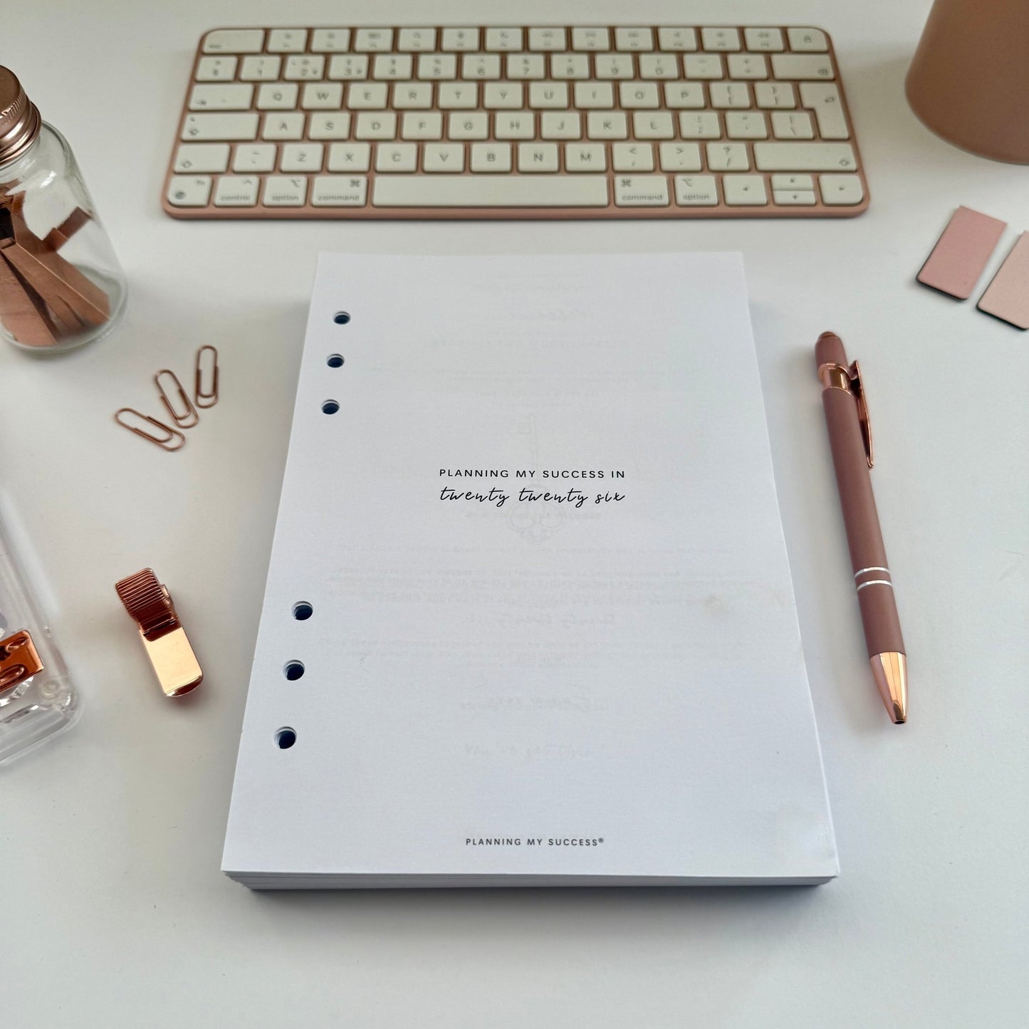 PRINTABLE Planning my Success in 2026 - Inserts Pack (Day on One Page Full Year Planner) - DETAILS BY EMMA